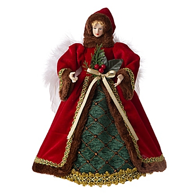 Glitzhome&reg; White-Winged Angel Christmas Tree Topper. View a larger version of this product image.