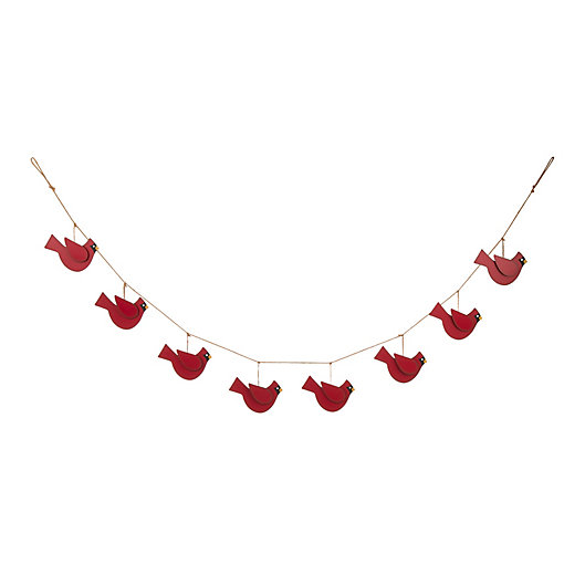 Alternate image 1 for Glitzhome® 70.87-Inch Metal Cardinal Christmas Garland