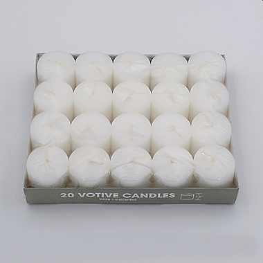 Votive Candles in White (Set of 20). View a larger version of this product image.