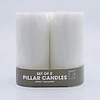 Alternate image 0 for Pillar Candles in White (Set of 2)