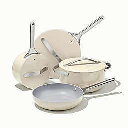 Caraway Ceramic Cookware 12-Piece Ceramic Nonstick Cookware Set in Marigold