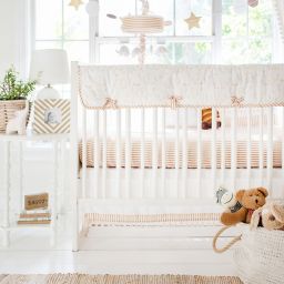 White And Gold Crib Bedding Buybuy Baby