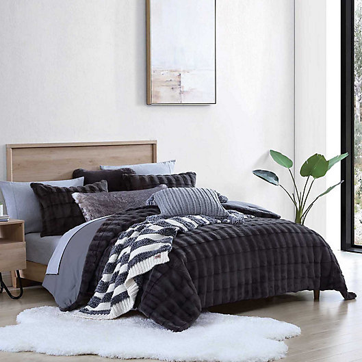 Alternate image 1 for UGG® Bella 2-Piece Twin Duvet Cover Set in Charcoal