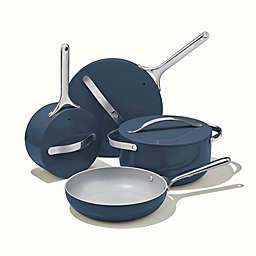 Caraway Ceramic Cookware 12-Piece Ceramic Nonstick Cookware Set in Navy