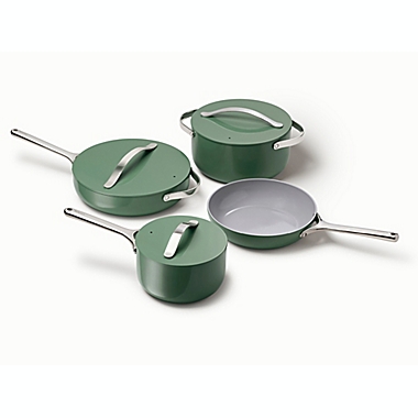 Caraway Ceramic Cookware 12-Piece Ceramic Nonstick Cookware Set in Sage. View a larger version of this product image.