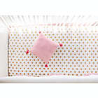 Alternate image 2 for My Baby Sam Boho 8-Piece Crib Bedding Set in Coral/White