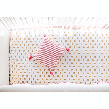 My Baby Sam Boho 8-Piece Crib Bedding Set in Coral/White. View a larger version of this product image.