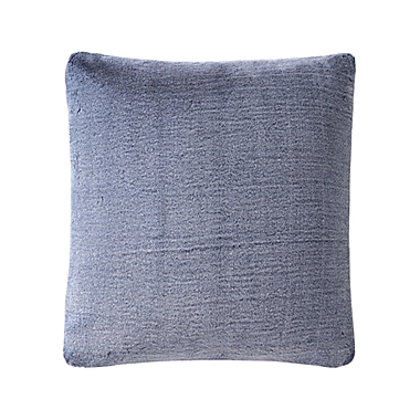UGG&reg; Dawson Faux Fur Square Throw Pillow in Navy. View a larger version of this product image.
