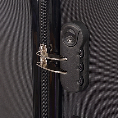 Club Rochelier Deco 28-Inch Hardside Spinner Checked Luggage in Black. View a larger version of this product image.