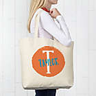 Alternate image 2 for Yours Truly 20-Inch x 15-Inch Canvas Beach Bag in Tan