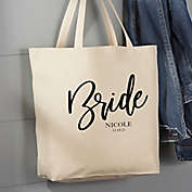 Classic Elegance Bridal Party 20-Inch Cotton Canvas Tote Bag