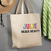 All Mine! Kids 20-Inch x 15-Inch Canvas Beach Bag in Tan