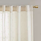 Alternate image 2 for Deandra Striped 84-Inch Rod Pocket/Back Tab Sheer Window Curtain Panel in Natural (Single)