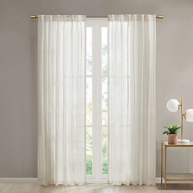 Devon Rod Pocket/Back Tab Sheer Window Curtain Panel. View a larger version of this product image.