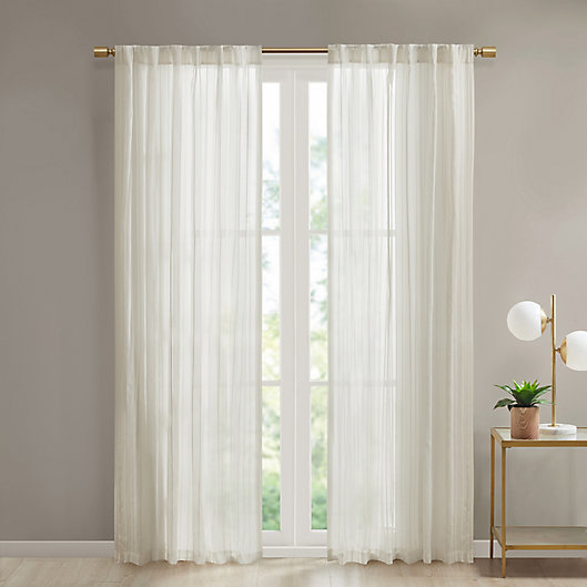 White 1/2 Panels Window Sheer Curtains Voile Rod Pocket Solid Multi Size Home 