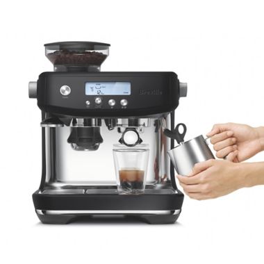 Breville&reg; Barista Pro&trade; Stainless Steel Espresso Maker in Black Truffle. View a larger version of this product image.