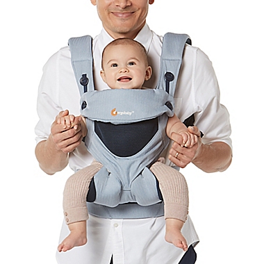 Ergobaby&trade; 360 Cool Air Mesh Multi-Position Baby Carrier in Chambray. View a larger version of this product image.