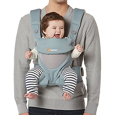 Ergobaby&trade; 360 Cool Air Mesh Multi-Position Baby Carrier in Sea Mist. View a larger version of this product image.