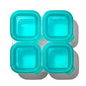 OXO Tot&reg; 4-Pack 4 oz. Silicone Baby Food Storage Blocks in Teal