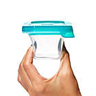 Alternate image 5 for OXO Tot&reg; 4-Pack 4 oz. Silicone Baby Food Storage Blocks in Teal