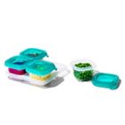 Alternate image 6 for OXO Tot&reg; 4-Pack 4 oz. Silicone Baby Food Storage Blocks in Teal