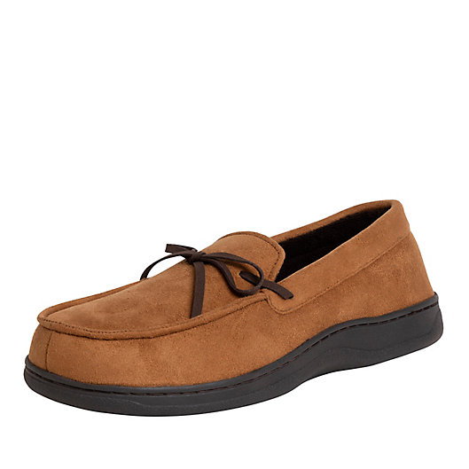 Alternate image 1 for Cozy Mountain Men's Microsuede Moccasins