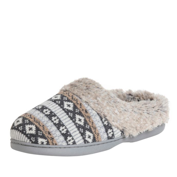 Fair Isle Women S Clog Slippers Bed Bath And Beyond Canada