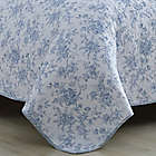Alternate image 7 for Laura Ashley&reg; Walled Garden  Reversible Quilt Set in Skydust Blue