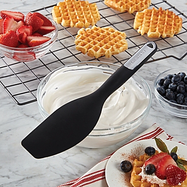 KitchenAid&reg; Gourmet Silicone Mixer Spatula in Black. View a larger version of this product image.