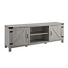 Alternate image 0 for Forest Gate 70-Inch Barn Door TV Stand in Stone Grey