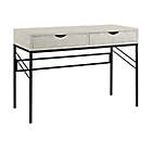 Alternate image 0 for Forest Gate 44-Inch Faux Shagreen 2 Drawer Desk in White