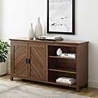 Alternate image 1 for Forest Gate 58-Inch Angled Groove Sideboard in Dark Walnut