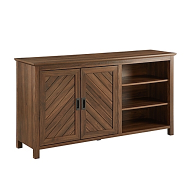 Forest Gate 58-Inch Angled Groove Sideboard in Dark Walnut. View a larger version of this product image.