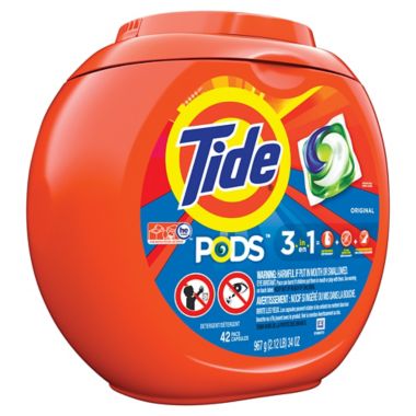 Tide&reg; PODS 42-Count Laundry Detergent in Original. View a larger version of this product image.