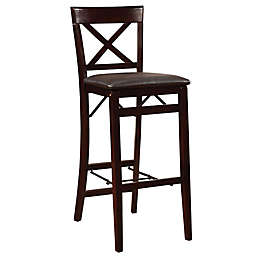 Wooden Bar Stools With Backs Bed Bath, White Wooden High Back Bar Stools With Backs