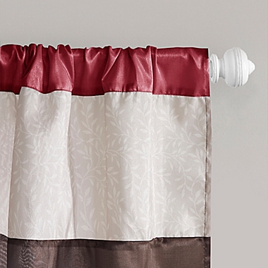 Serene Floral Window Valance in Red. View a larger version of this product image.