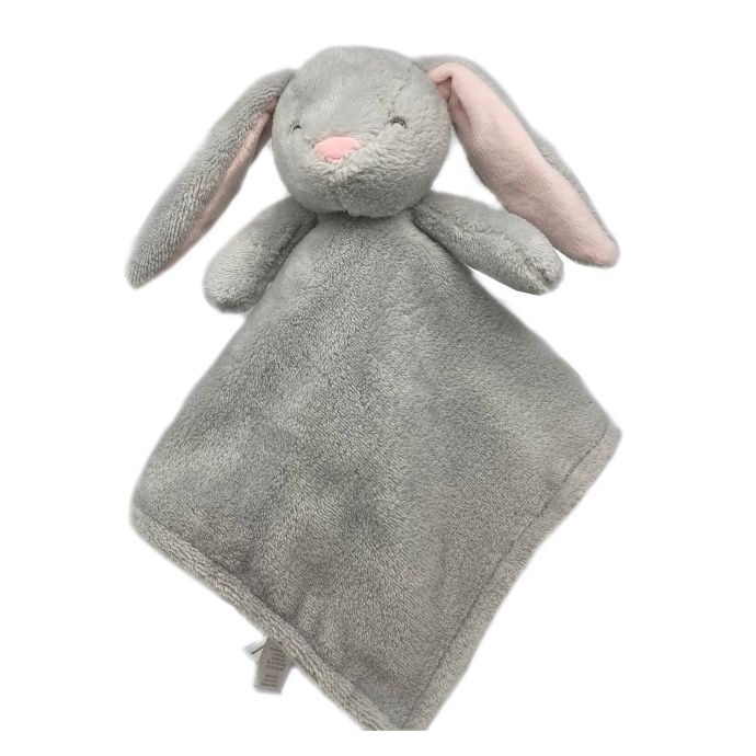 grey bunny security blanket