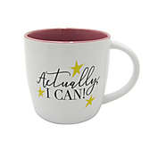 &quot;Actually, I Can!&quot; 18 oz. Coffee Mug in White