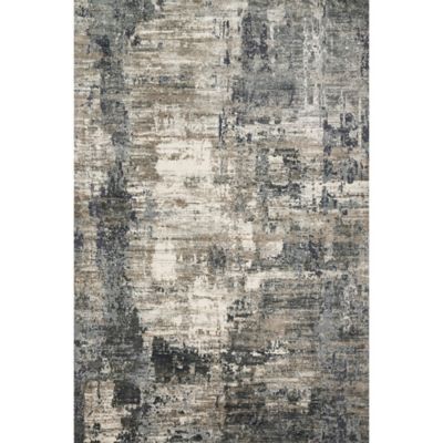 Loloi Cascade Area Rug in Ivory/Charcoal