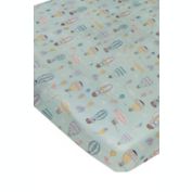 Loulou Lollipop&reg; Up Up and Away Muslin Fitted Crib Sheet