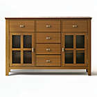 Alternate image 6 for Simpli Home Artisan Solid Wood Sideboard Buffet in Honey Brown