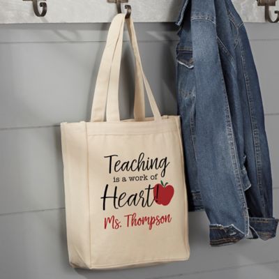 Custom Teacher Tote Bag, Teacher Bag, Personalized Tote Bag Mrs Holly