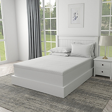 Therapedic&reg; Deluxe Quilted 3-Inch Memory Foam Queen Mattress Topper. View a larger version of this product image.