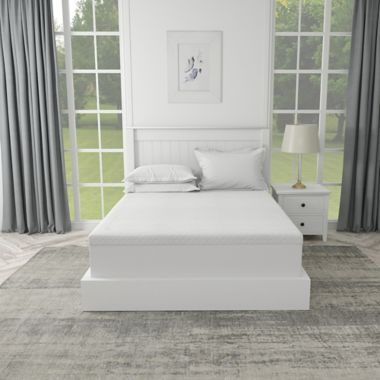 Therapedic&reg; Deluxe Quilted 3-Inch Memory Foam Queen Mattress Topper. View a larger version of this product image.