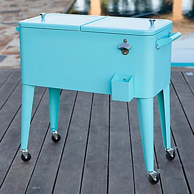 Permasteel 80 qt. Rolling Patio Cooler Cart. View a larger version of this product image.