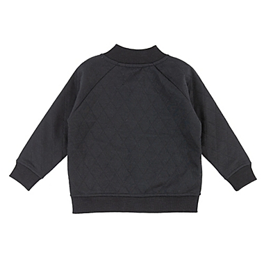 Sovereign Code Size 3-6M Quilted Bomber Jacket in Black. View a larger version of this product image.