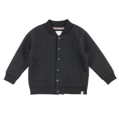 Sovereign Code Size 0-3M Quilted Bomber Jacket in Black