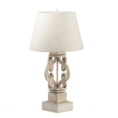 A B Home Bellamy Table Lamp In Antique, Scroll Table Lamp Cream