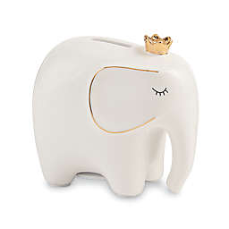 Mud Pie® Ceramic Mini Elephant Bank in White