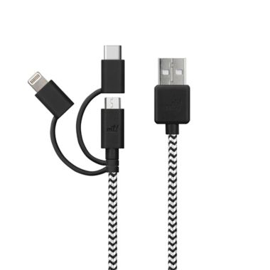 MyTech 6-Foot Micro USB Lightning Type C Cable. View a larger version of this product image.